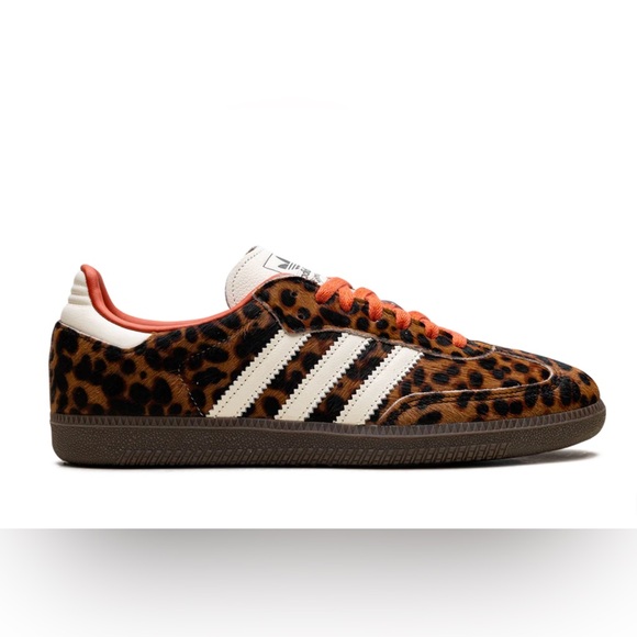 ADIDAS Women’s ‘OG Samba’ in Leopard/Cream/Orange - Picture 3 of 14